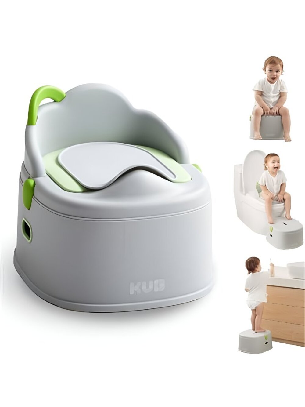 3-in-1 Potty Training Toilet (Chair, Seat, Step Stool) - 9 CM Splash Guard